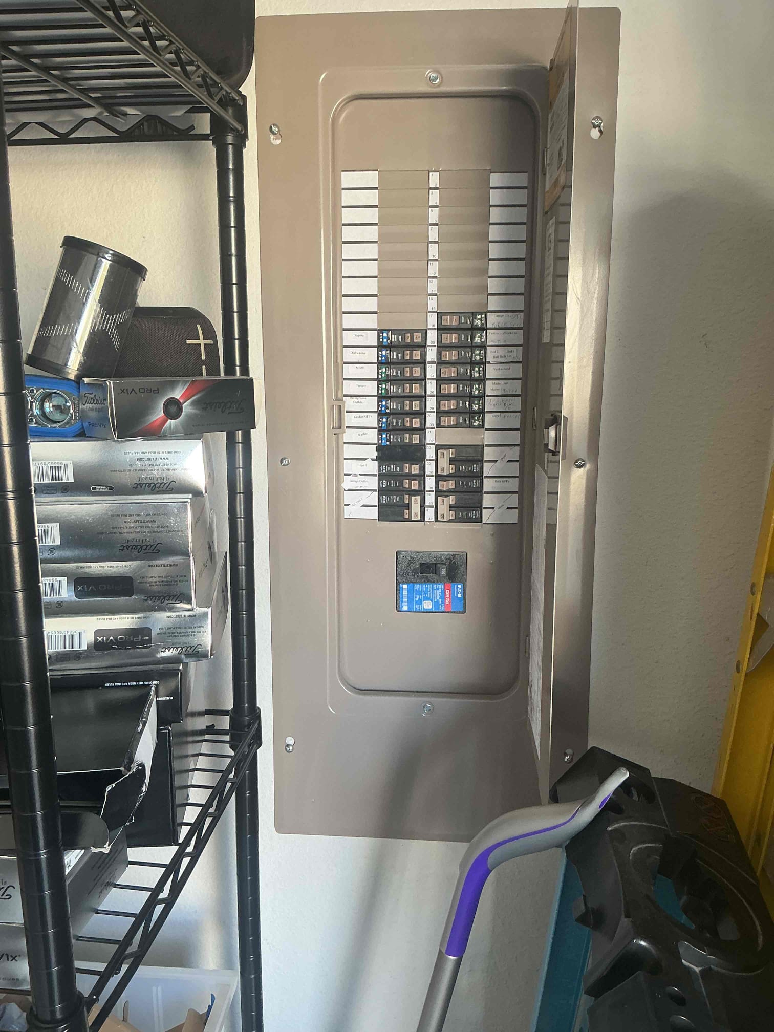 Replaced bad dual function breaker controlling circuit 29. Customer was stating it was randomly tripping and explained to her that all the gen 2 breakers will go bad due to manufacturer defect. Showed her that there’s one more left controlling dishwasher and explained that will go bad and recommended replacing. Tested my breaker I replaced and everything worked with no issues and 5 year warranty on breaker. 