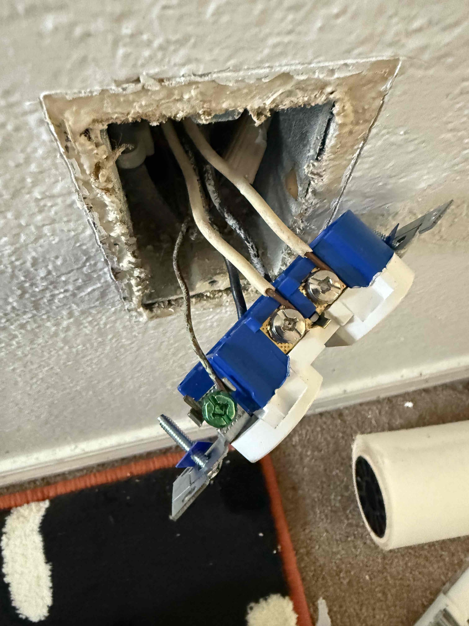 Perform electrical troubleshoot on a single circuit supplying switches and receptacles, identify fault within circuit, repair fault while repairing switches and other devices such as plugs and the breaker controlling circuit. Testing entire circuit, while making sure it is code-compliant. Does not include replacing or running new wires. 5 year warranty on entire circuit. Customer had stab locked outlets upstairs in the right bedroom with some burnt connections. Replaced all the plugs and one switch in that room and everything worked with no issues and also replace the tandem breaker controlling the circuit. We will only warranty the circuit as long as he does not use the window unit anymore. And if the window unit is being used, we cannot warranty it due to it using too much power. Explain how to run a dedicated circuit to window unit and it won’t be possible with the electrical panel. He has due to it being completely full. Gave options for a replacement and I’m calling back next Mond