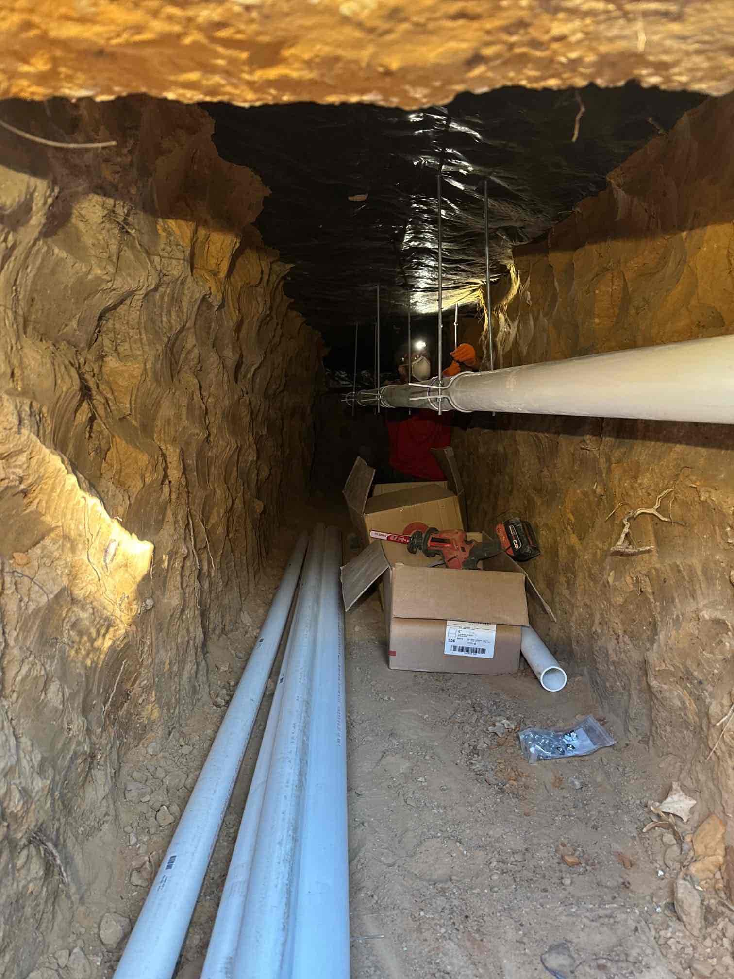 Arlington inspection failed as spot repair needs to be included on permit. Inspector requiring a band connected to be changed out and video of tunnel.