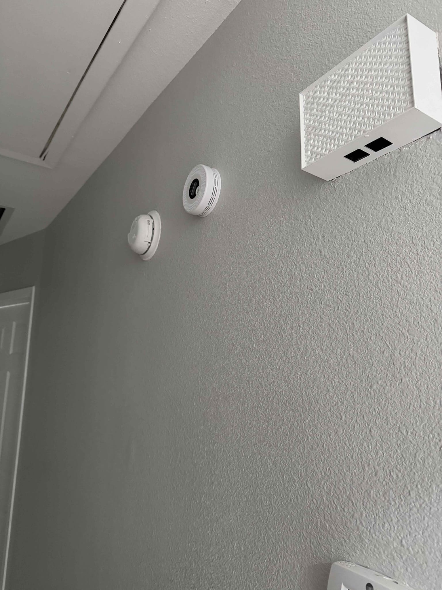 Returned to installed interlinked smoke detectors in all required locations and answered any questions and concerns customer had everything working properly.