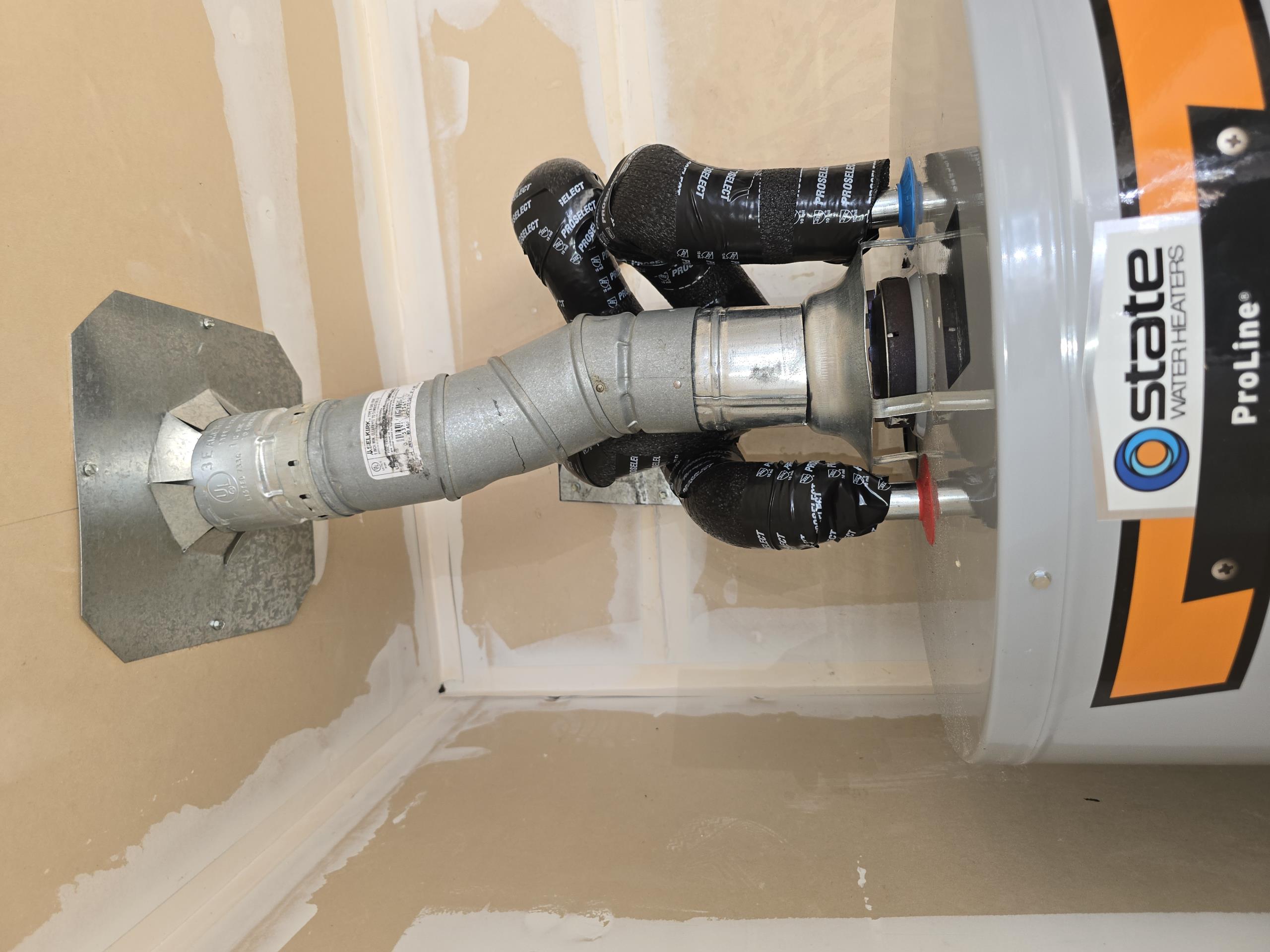 Failed inspection and need to reschedule after plumbing warranty of corrections has been completed.