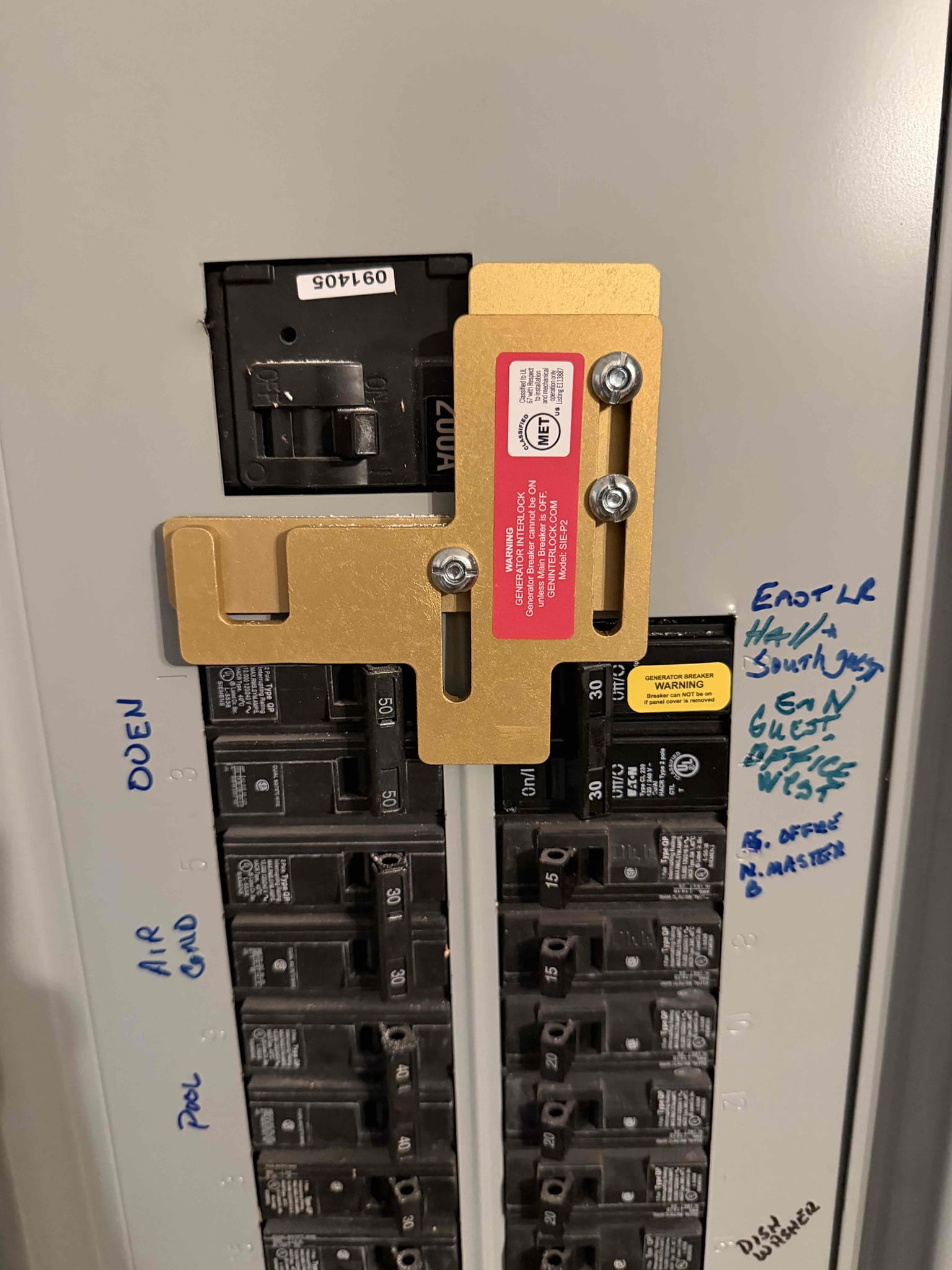 Friday we are going to install a generator inlet and interlock with wiring from panel to inlet as well as install breaker for generator at panel 
Not supplying generator or generator cable


Not supplying generator or generator cable

Ran dedicated 30 amp circuit from panel to back corner of the house and installed generator inlet outlet, and installed interlock kit on panel.