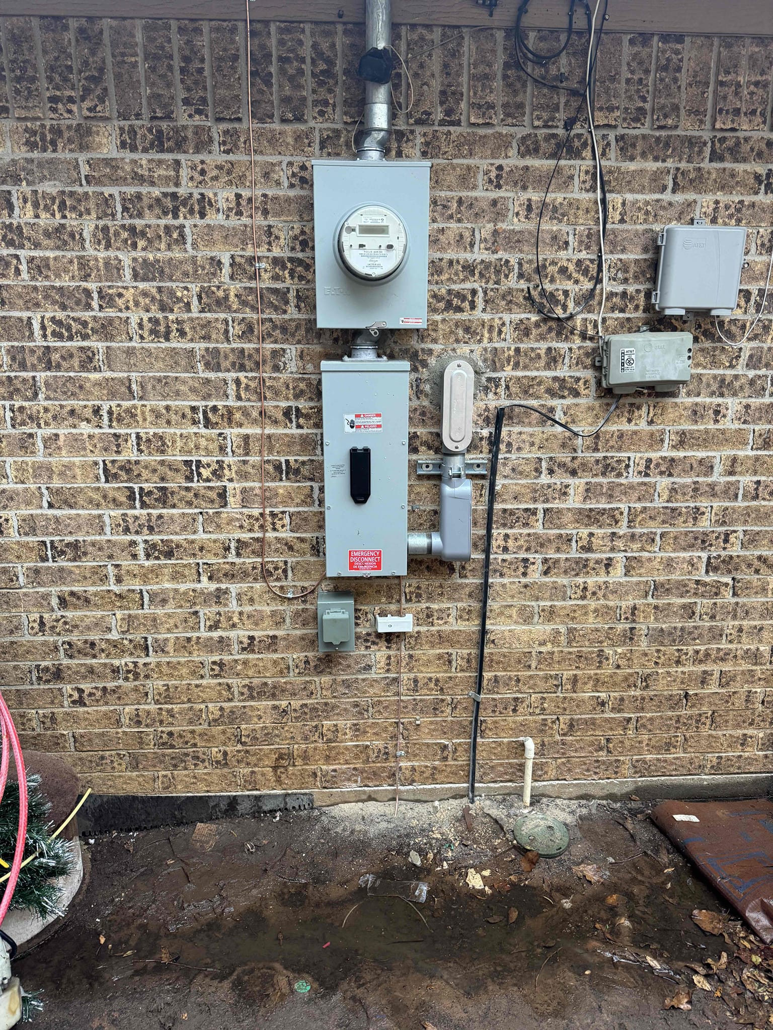 1. Replace 200 amp electrical panel (lifetime warranty) 
2. Replace 200 amp electrical meter base (lifetime warranty) 
3. Install 200 amp shut off disconnect (lifetime warranty) 
4. Install cold water ground for copper water lines 
5. Install copper ground rod 
6. City permit and inspection 
7. Install 5 GFCI outlet in wet locations 
8. Install whole home surge protection (lifetime warranty) 
9. Install 50 amp inlet outside for generator 
10. Run wire to inlet for generator 
11. Install interlock kit on panel for generator 

*$220 charge from oncore* 
*5 year minimum on everything* 

Disconnect- 9:00
Reconnect- 2:00

Friday 