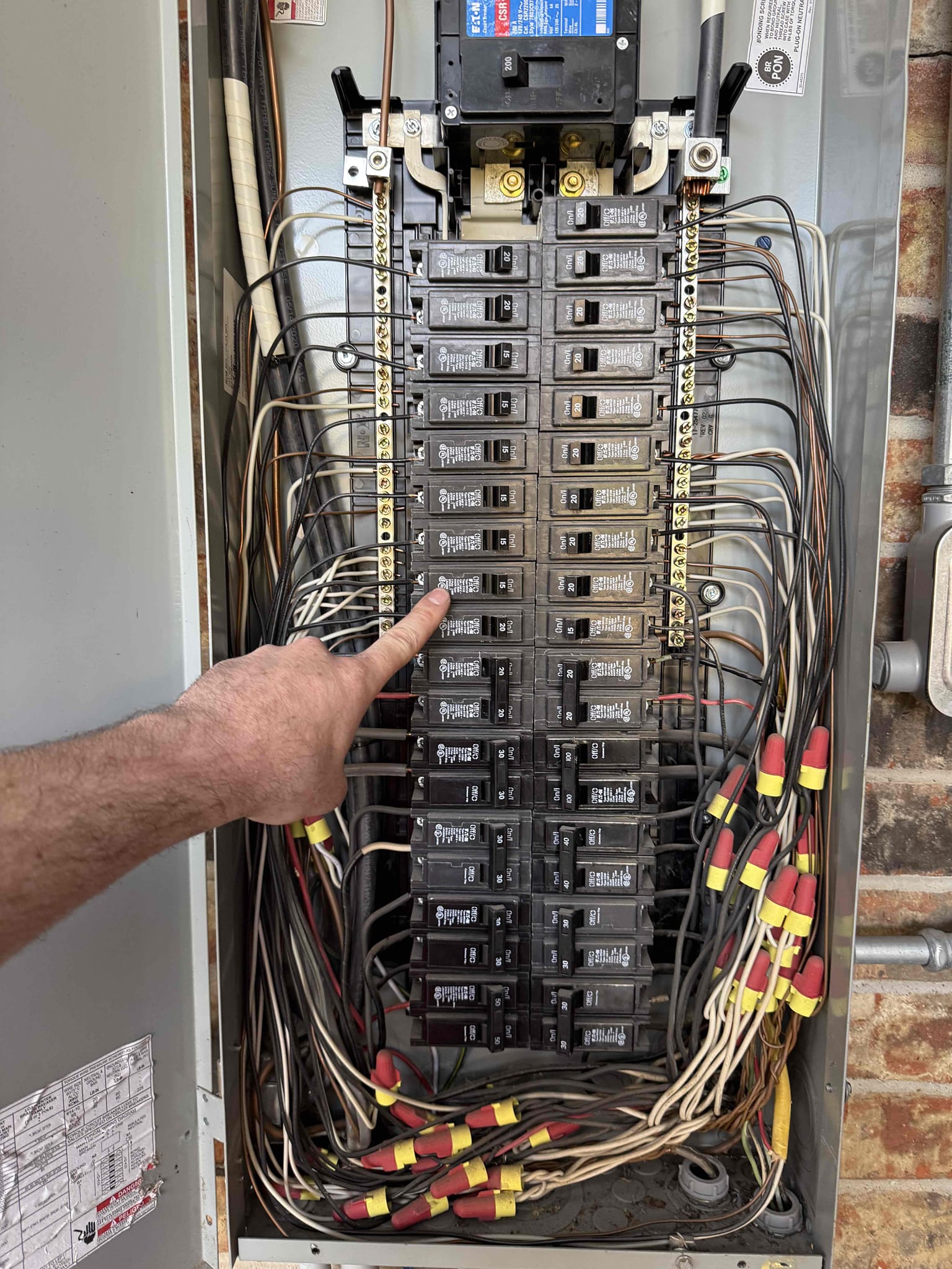 Customer had a bathroom remodel about a month ago and his bathroom outlets and front and back door plug were not working properly. Found out there were multiple issues with the circuit due to the remodel and multiple wires on the circuit that shouldn’t have been there. Explain to customer it does need to be addressed Because the wiring is incorrect. Found a junction box in the attic face down towards the ceiling that I had to pry off of the stud and it had bad connections and inside junction box which were causing the outlets to not work. Explain to customer, we will not warrantee any of this work and only redo all the wiring feeding the bathroom. The reason we will not warranty is due to miswiring and open spices in attic. Everything is working at this time.
1. Run conduit on outside of electrical panel to the attic
2. Run dedicated circuit for bidet plug 
3. Run dedicated circuit for towel warmer
4. Rerun bathroom counter top plug x3 drops
5. Move/ rerun 3 can trim switch leg
6. Move