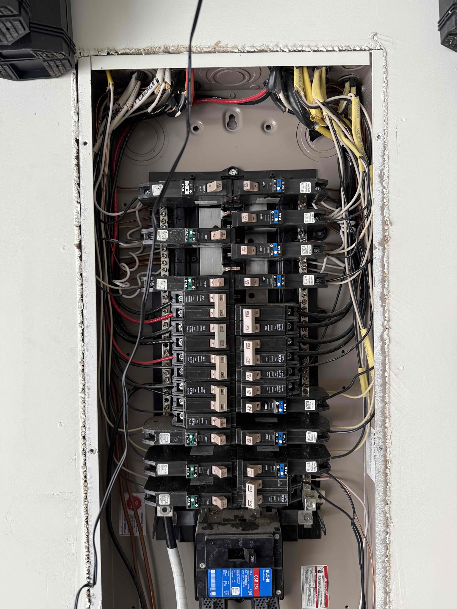 Testing power and connections in entire panel and meter base. Customer had an issue with half power going to house and explain exactly how power works coming into panel and meter and from the power company and explained how the electricity works and how it feeds power into certain areas and what to do when problem happens again. Encore already fixed connections once and did a troubleshoot to verify everything was working fine and found that the power coming in was 107 on each leg and 214 V hot hot. Cut seal after calling cut meter seal from encore and found that it was the line side coming into the house from encore and reported the outage. Told customers I would not recommend using anything in the house until voltage is fixed.