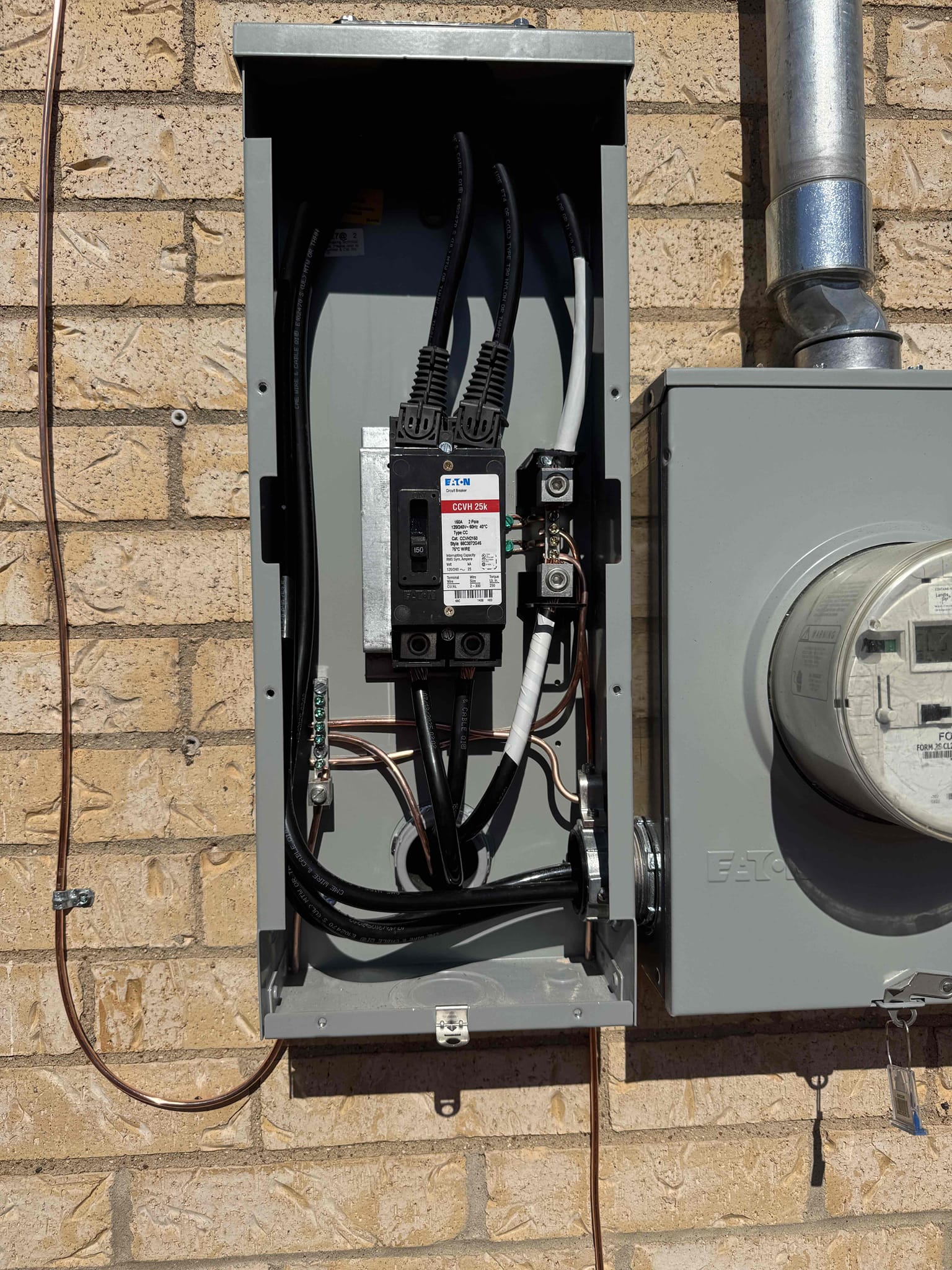 1. Install copper to aluminum pigtails throughout the home
2. Replace all devices (switches, outlets, GFCIs, etc)
3. Install AFCI/GFCI protection for all required circuits and locations 
4. Move kitchen light switch to living room (back to back)
5. Install GFCI outlet and weatherproof box on front of home using existing circuit (back to back)
6. Add double outlet box in hall bathroom using existing wiring (free)
7. Add double outlet box behind furniture in living room using existing wiring (free)
8. Run new dedicated 20 amp circuit to kitchen countertop (right of sink)
9. Pull all city permits and inspection 
10. Install overhead main electric service (lifetime warranty)
11. Install weatherproof first responders disconnect next to meter (lifetime warranty)
12. Install main breaker panel in garage (lifetime warranty)
13. Install whole home grounding system
14. Install whole home surge protector - 108k amps protection (lifetime warranty)
15. Install 110 volt hardwired and interconnected 