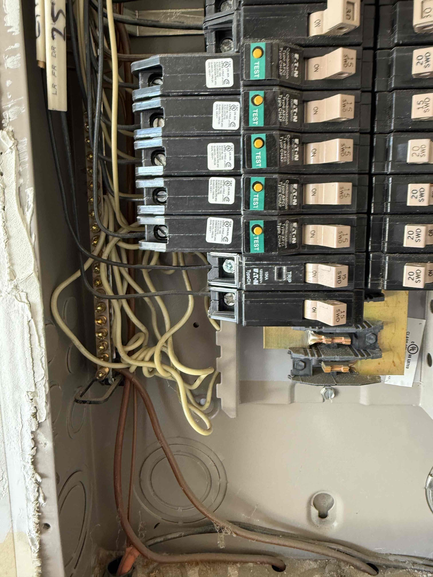 Customer had a bad GFCI in the garage that was causing garage door not to work and front, back, and side HVAC plug to also not work. Explain to customer we will have to troubleshoot and replace all the outlets but for today we just replaced the GFCI and I’m coming back to replace the rest of the circuit so we don’t have issues in the future. 

When arrived found that when going through circuit there was stab locked outlets with very loose connections and dry rotted siliconed. Replaced all the outlets in the garage and all the outlets outside and wrapped wires on screws and silicone. Explained to customer stabbed locked outlets are a concern and if the outdoor outlets are like that then the indoor ones will be too and they will need to be addressed. Tested gfci out.et in garage and explained how it works and also explained what it does. There are no issues at this time and 5 year warranty on entire circuit other than internal wiring for the outdoor circuit. 