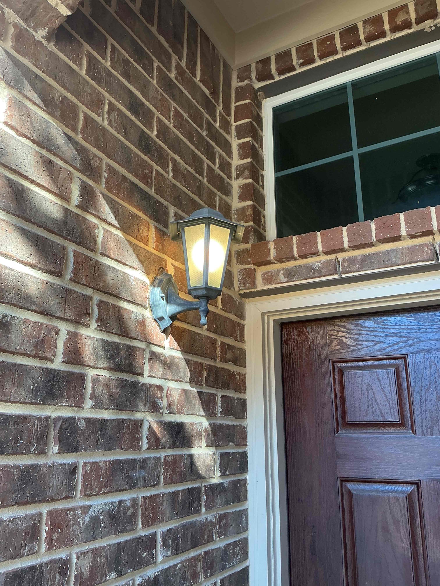 Customer had a fixture out front that was not working and found that there was a bad screw in dusk to dawn, in the socket before you put in the light bulb. Cleaned the fixture up and got all of the dirt out and tested the dusk to dawn and it was bad causing light to not work. Also replaced single pole switch for light. Everything works now with no issues and has to be controlled by switch. 