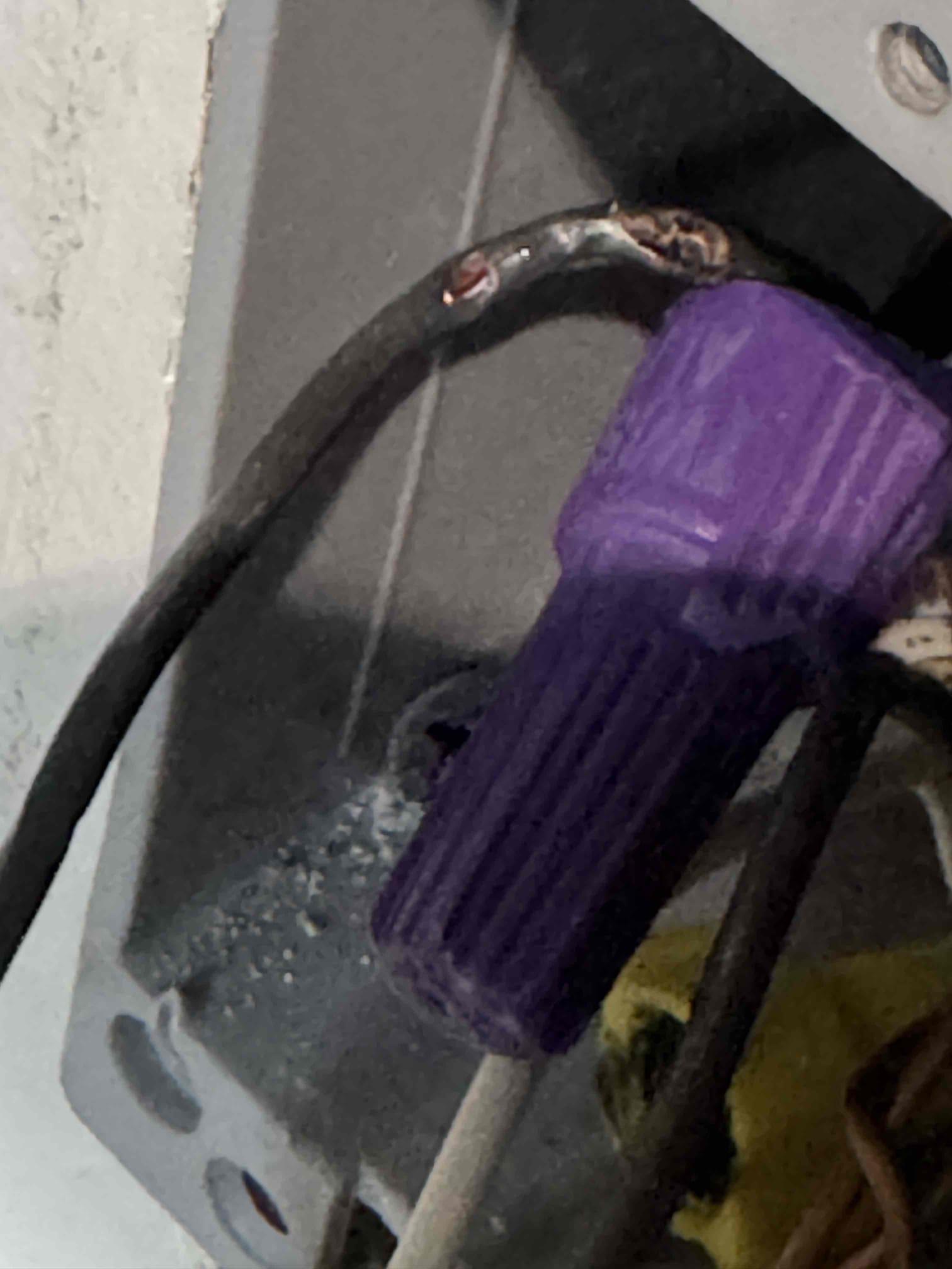 Re deviced entire home added arch fault breakers replaced attic junction box wire nuts with proper wire nuts suited for aluminum to copper conversion 