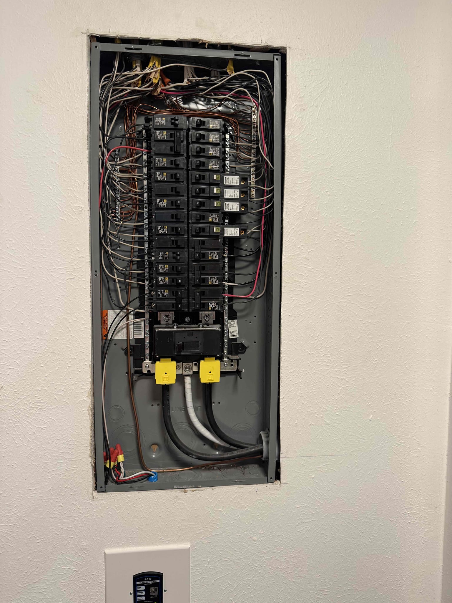 Re deviced entire home added arch fault breakers replaced attic junction box wire nuts with proper wire nuts suited for aluminum to copper conversion 