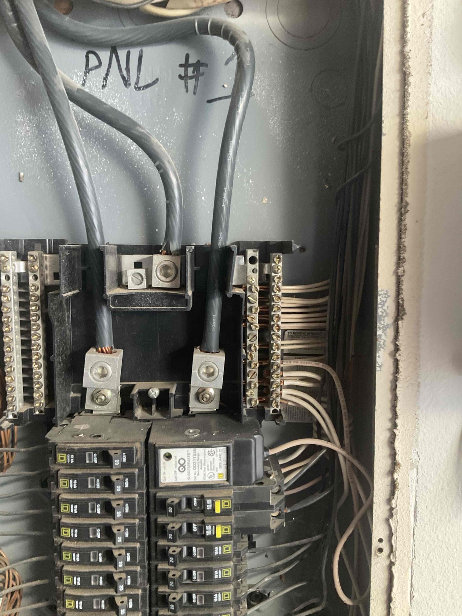 Perform panel tune up - correct all double tapped neutral wires and check all connections on garage 200 amp sub panel

Marco@calltoptech.com
682-262-5759