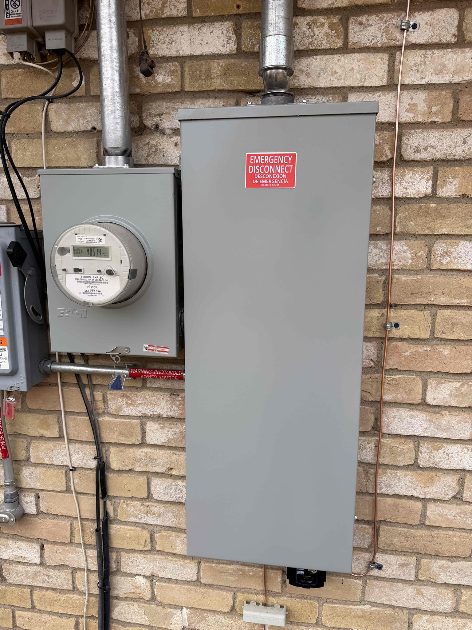 Troubleshooting circuit to figure if microwave is on with oven. Price is going to change depending on what we find.
1. Run dedicated circuit to microwave from panel 
2. Install new dual function breaker 
3. Run conduit on outside of house 
4. Replacing oven breaker

Minimum 5 year warranty on everything we do 
1. Replace 200 amp electrical panel (lifetime warranty) 
2. Replace 200 amp meter base and riser (lifetime warranty) 
3. Relocate electrical panel outside 
4. Install whole home surge protection (lifetime warranty) 
5. City permit and inspection 
6. Install cold water bond 
7. Lithium battery powered smokes in bedrooms (customer supplied)
8. Lithium battery powered carbons in hallways (customer supplied)
9. Install 3 gfci outlets 
10. Rerun oven circuit to have 3 wire with ground 
11. Run dedicated circuit to microwave (free)

$220 charge from oncore* 
*minimum 5 year warranty on everything* 

Replaced and relocated 200 amp panel from small room to outside and replaced 200 amp ov