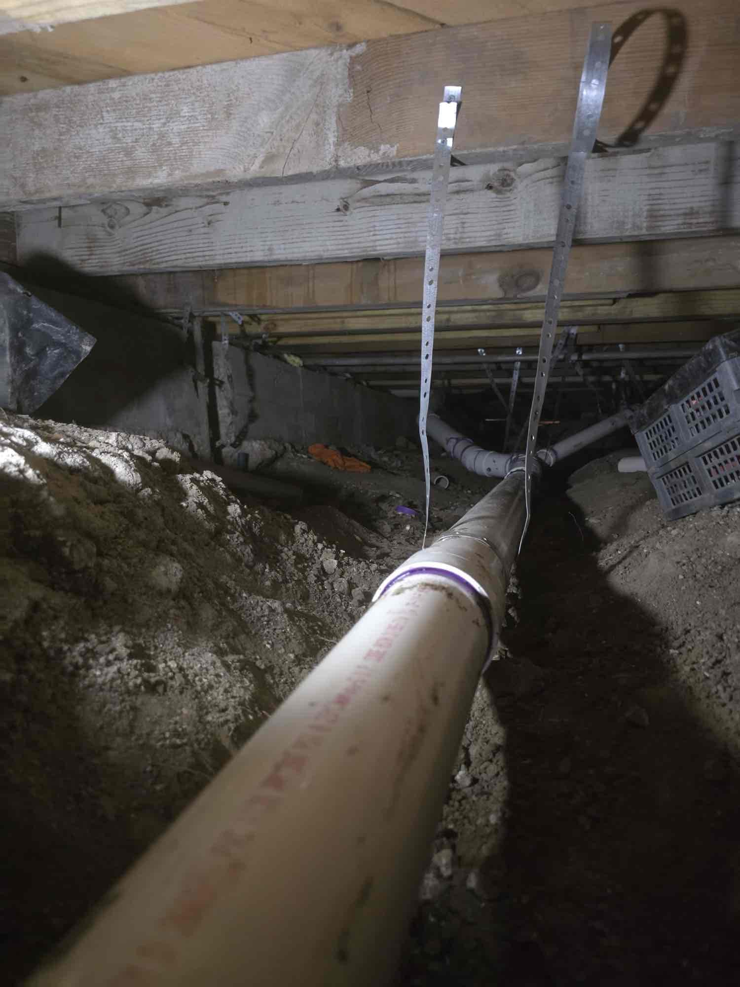 Passed final inspection and got Brian onsite to backfill open trench.