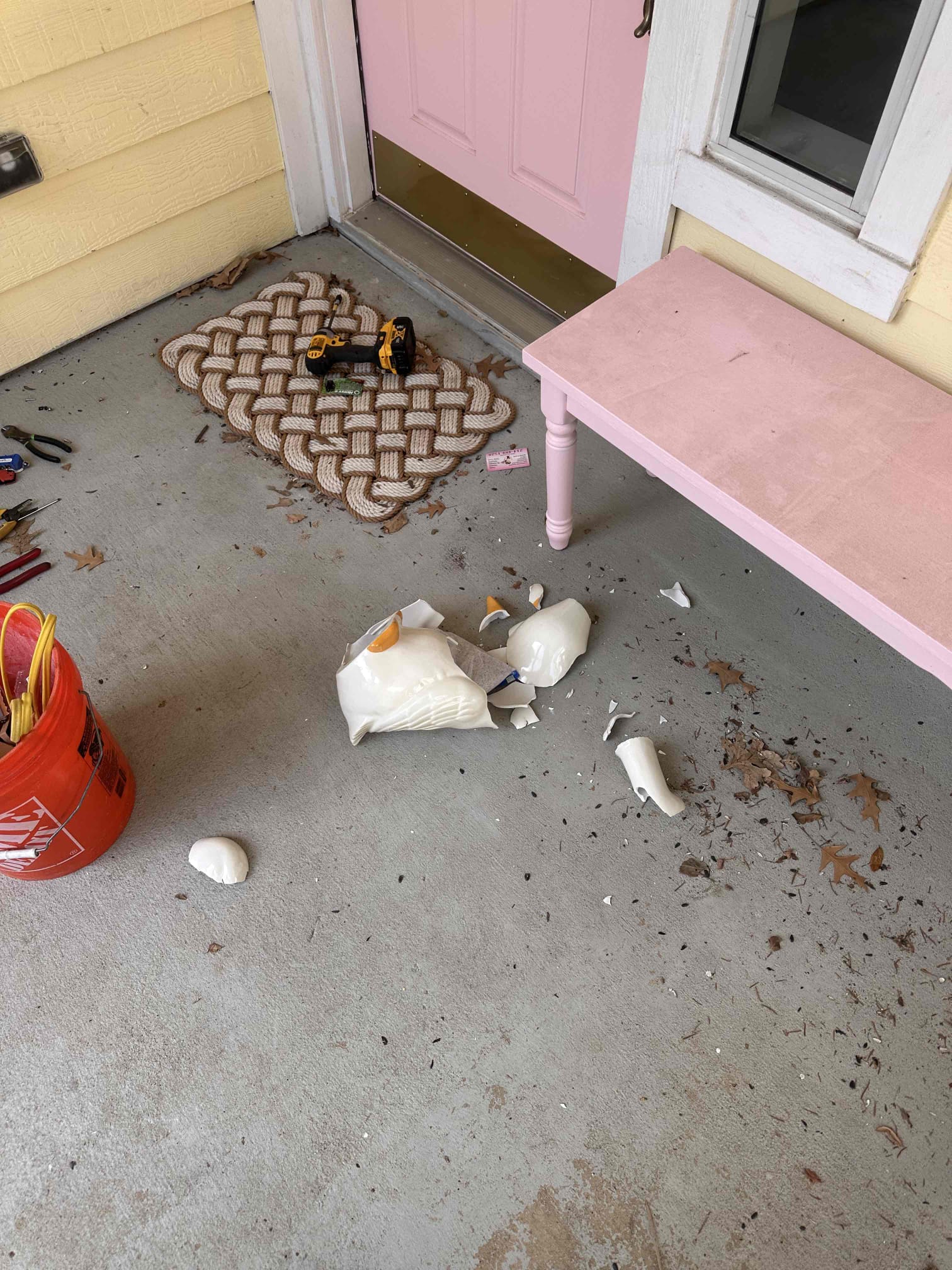 1. Troubleshoot and repair garage GFCI feeding 4 outdoor outlets tripping constantly (replace garage GFCI and all outdoor outlets with new weatherproof bubble covers and silicone seal 
2. Run new dedicated 120 volt 20 amp circuit for garage freezer with GFCI protection 

Ran dedicated 20 mp circuit from panel to other side of garage for deep freezer to have own breaker.  Replaced gfci in garage and all outdoor outlets and installed bubble covers and siliconed all.
Porcelain antique figure on porch was accidentally bumped into and broke through supervisor approval reimbursed cost of statue priced at 250 dollars to cover cost of buying replacement.