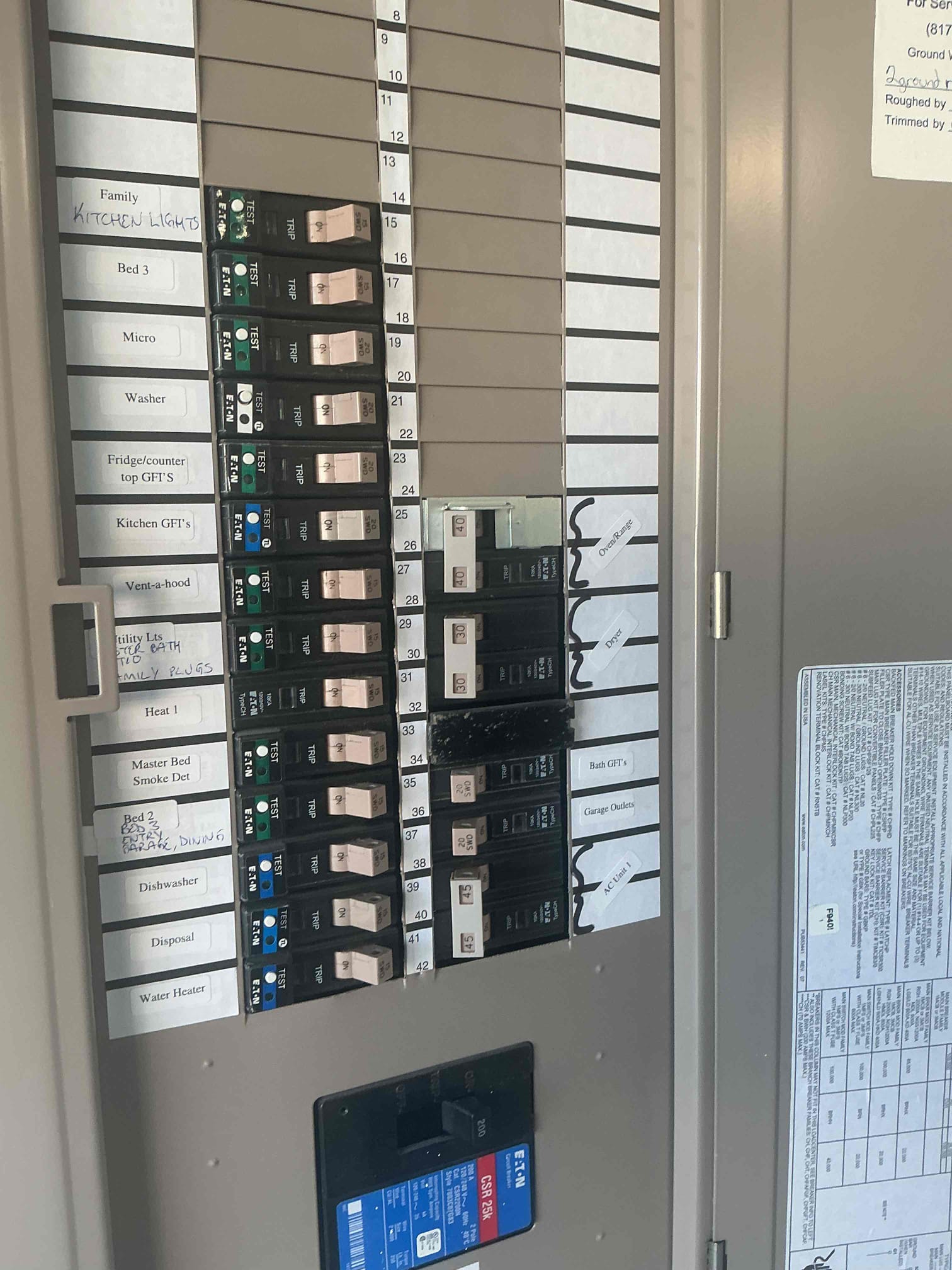 Customer had a dual function breaker that was acting up every once in a while and needed to be replaced. Customer is going to order the breakers and give us a call back and install them for customer supplied pricing.