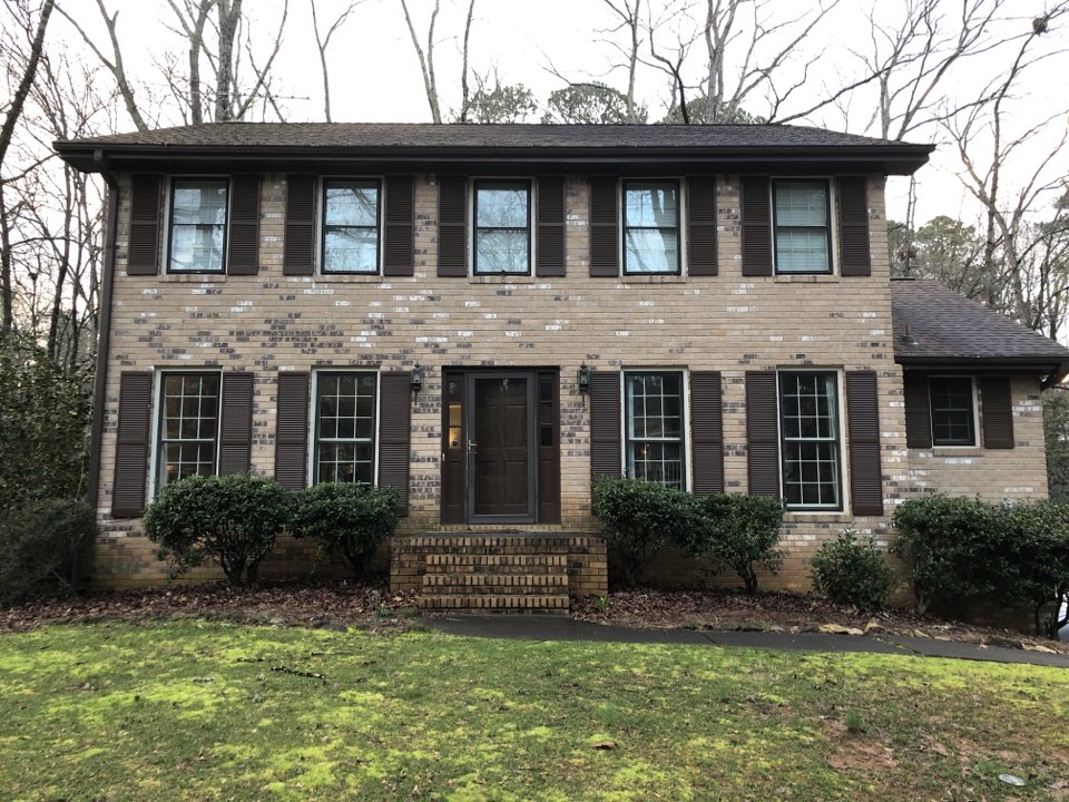 Roswell, GA - Painting quote with Sherwin Williams resilience, and new siding on the far gable with HardiePlank smooth lap siding Roswell, GA - Painting quote with Sherwin Williams resilience, and new siding on the far gable with HardiePlank smooth lap siding