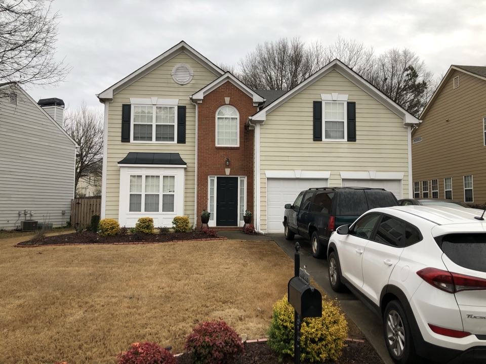 Siding Replacement with James Hardie fiber cement siding and painting with Sherwin Williams resilience paint Siding Replacement with James Hardie fiber cement siding and painting with Sherwin Williams resilience paint