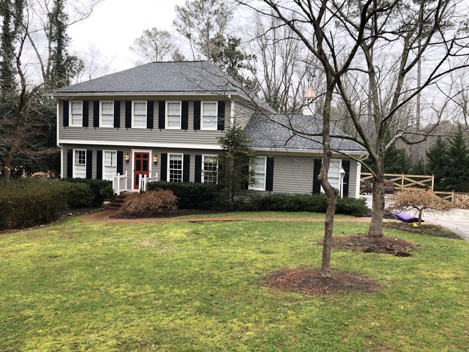 Reciting chimney with James Hardie fiber cement siding and painting house with Sherwin-Williams resilience paint. Reciting chimney with James Hardie fiber cement siding and painting house with Sherwin-Williams resilience paint.