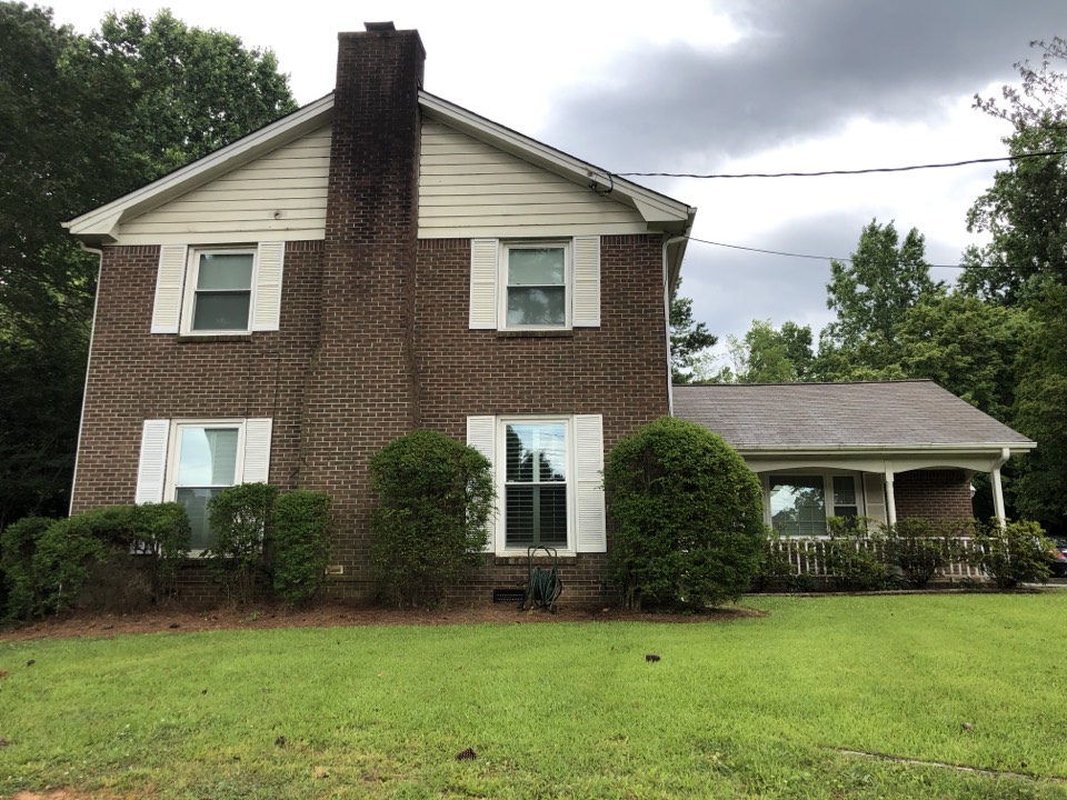 Quoting HardiePlank siding, new gutters and downspouts, priming and painting the brick, painting the exterior of the home, and rotten wood replacement Quoting HardiePlank siding, new gutters and downspouts, priming and painting the brick, painting the exterior of the home, and rotten wood replacement