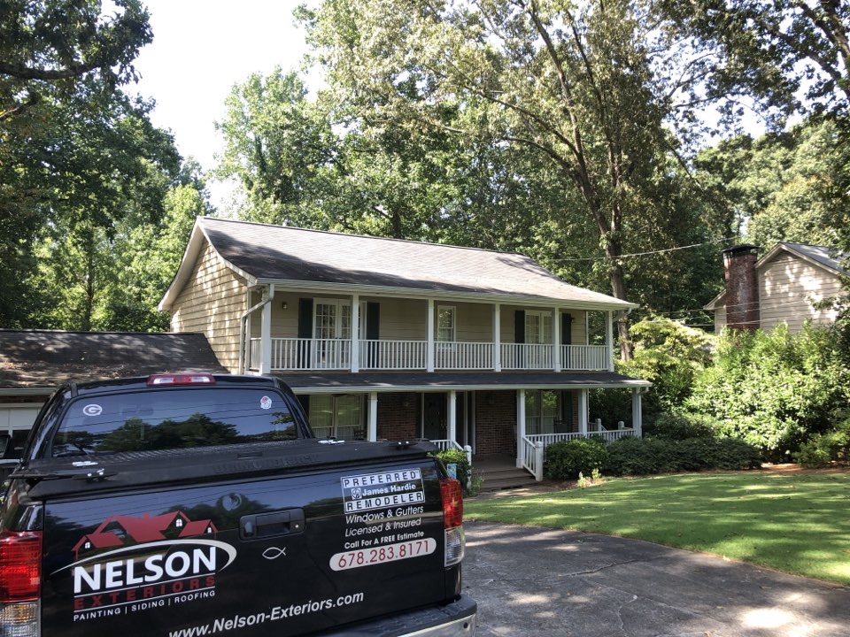 Estimating a paint job for a previous customer we just did HardieTrim soffit and fascia repair for. Estimating a paint job for a previous customer we just did HardieTrim soffit and fascia repair for.