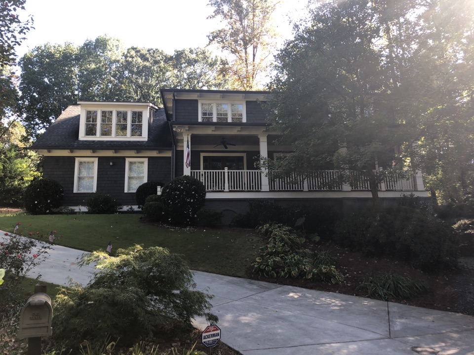 Atlanta, GA - Quoting A Sherwin-Williams resilience paint job, replacing rotten wood, replacing cedar shake siding and staining front porch Atlanta, GA - Quoting A Sherwin-Williams resilience paint job, replacing rotten wood, replacing cedar shake siding and staining front porch