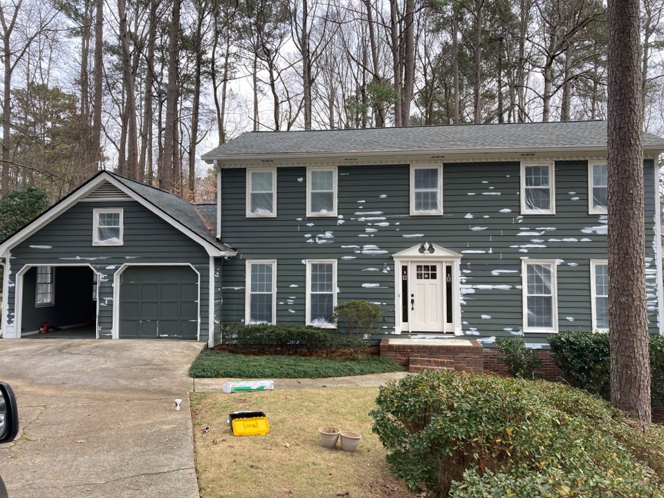 Atlanta, GA - Doing lead work and painting the entire exterior with Sherwin Williams Resilience Atlanta, GA - Doing lead work and painting the entire exterior with Sherwin Williams Resilience