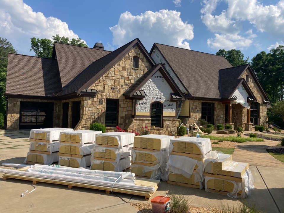 Cumming, GA - Installing Hardie Shingle Shake on the entire house Cumming, GA - Installing Hardie Shingle Shake on the entire house