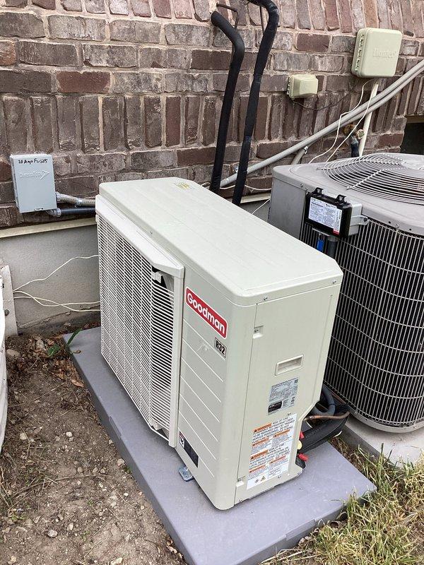 Performed seasonal AC startup and system verification on 6-month-old Daikin unit located in upstairs mechanical room that had been installed in December but not yet operated. Confirmed proper installation, verified all system components functioning correctly, and replaced air filter that had been in place since installation. Discussed preventive maintenance benefits and future equipment replacement plans for secondary unit.