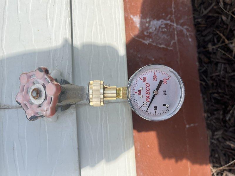 Completed annual plumbing membership inspection including comprehensive system evaluation and preventive maintenance services. Performed water pressure testing at exterior main supply, measuring static pressure via installed gauge assembly with shutoff valve. Conducted water heater flush on residential gas-fired unit to remove sediment buildup and maintain manufacturer warranty compliance. Inspected all accessible plumbing fixtures, supply lines, and drainage systems throughout the property. Evaluated HVAC condensate drainage and associated plumbing connections in mechanical room. Verified proper operation of all shutoff valves and pressure regulation equipment. All systems found operating within normal parameters with no immediate repairs required.