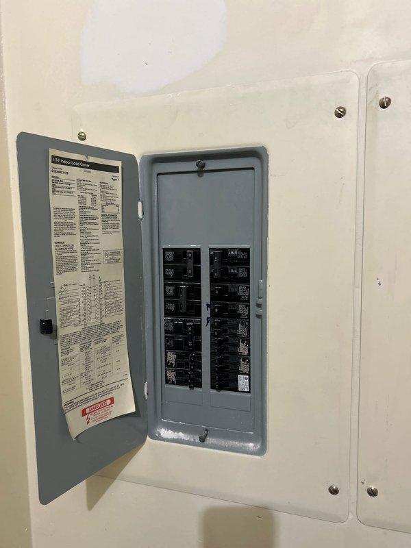 Installed dedicated electrical outlet and circuit breaker for Navien 240-A2 tankless water heater installation. Ran wiring from main electrical panel to water heater location, installed appropriate circuit protection, and verified proper grounding and voltage for unit operation.