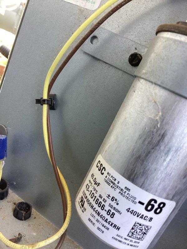 Completed comprehensive cooling maintenance on a 7-year-old residential air conditioning system as part of recurring membership service. Performed full system inspection including condenser unit evaluation, capacitor testing and verification of electrical connections, confirmed proper voltage ratings and component functionality. No issues reported by customer; all equipment found operating within normal parameters with adequate airflow through condenser coils and secure mounting on base pad.