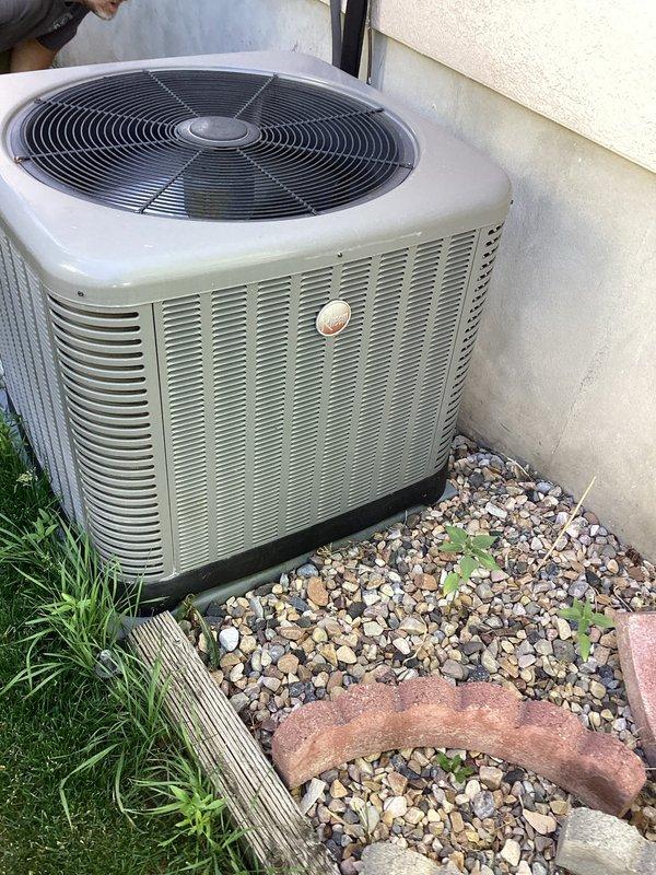 Completed comprehensive cooling maintenance on a 7-year-old residential air conditioning system as part of recurring membership service. Performed full system inspection including condenser unit evaluation, capacitor testing and verification of electrical connections, confirmed proper voltage ratings and component functionality. No issues reported by customer; all equipment found operating within normal parameters with adequate airflow through condenser coils and secure mounting on base pad.
