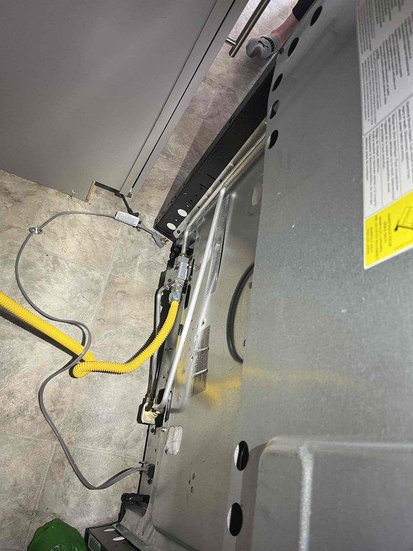 Responded to service call for gas line capping requirement. Upon arrival, confirmed gas supply was shut off and assessed the exposed gas line connection near HVAC equipment. Successfully capped the gas line using appropriate fittings and verified proper seal at connection point. Conducted leak test to ensure complete isolation of the line and confirmed no gas flow through the capped section.