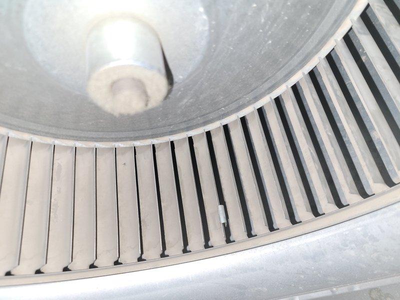 Responded to no cooling complaint on 8-year-old system with Nest thermostat error codes and indoor temperatures in the 80s. Inspected blower wheel assembly and found significant dust accumulation on blower wheel and housing despite recent filter change. Cleaned blower wheel, verified proper airflow restoration, cleared thermostat error codes, and confirmed system returned to normal cooling operation.