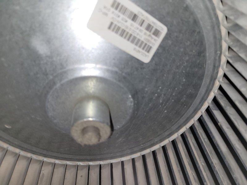 Responded to no cooling complaint on 8-year-old system with Nest thermostat error codes and indoor temperatures in the 80s. Inspected blower wheel assembly and found significant dust accumulation on blower wheel and housing despite recent filter change. Cleaned blower wheel, verified proper airflow restoration, cleared thermostat error codes, and confirmed system returned to normal cooling operation.