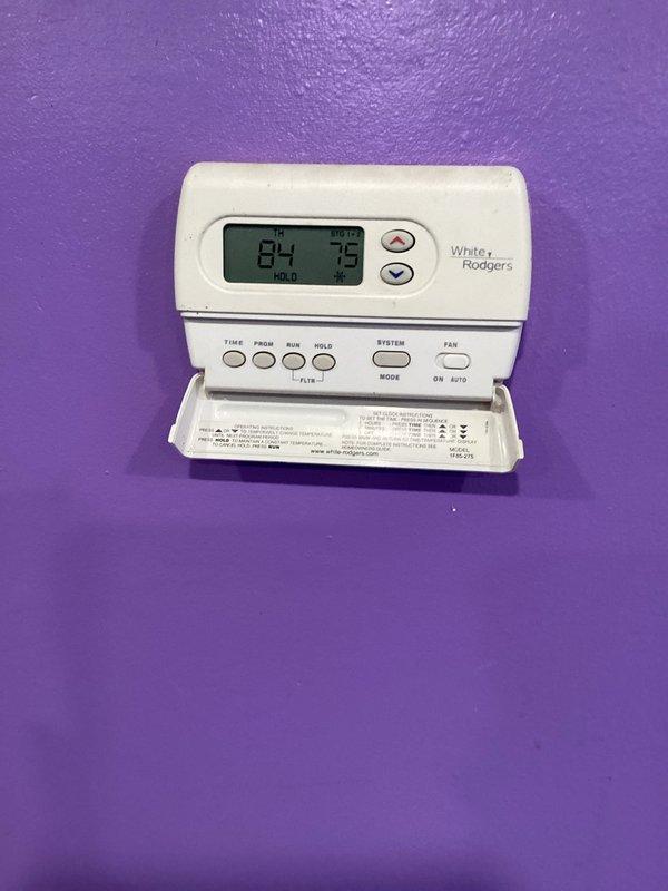 Responded to no-cooling complaint on 13+ year old residential air conditioning system. Upon arrival, confirmed outdoor fan motor was inoperative and system was not providing adequate cooling. Diagnosed failed compressor starter, defective condenser fan motor starter, and faulty electrical contactor. Additionally identified tripped high-pressure switch as contributing factor. Replaced electrical contactor to restore proper system operation and prevent further electrical failures. System tested and verified operational following repairs.