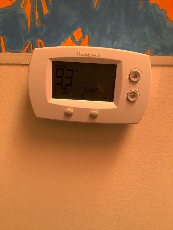 Responded to no-cooling call on residential central air conditioning system. Upon arrival, unit had been shut down since previous day with no ice formation observed on evaporator coil or refrigerant lines. Performed comprehensive diagnostic evaluation of system components including compressor operation, refrigerant pressures, electrical connections, and airflow verification. Inspected outdoor condensing unit for proper function and accessibility. Checked thermostat operation showing indoor temperature reading of 82°F. Verified system controls and settings on Honeywell digital thermostat. Completed full Cool 10+ maintenance protocol including visual inspection of all major components, filter assessment, and operational testing to identify root cause of cooling failure and restore system to proper working condition.