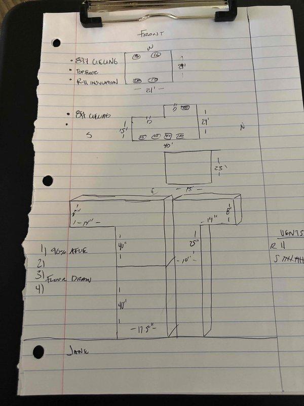 Responded to urgent no-cooling call on 22-year-old residential central air conditioning system. Upon inspection, diagnosed failed capacitor and severely clogged evaporator coil as primary issues preventing system operation. Unit had been shut down to prevent compressor damage. Documented existing furnace and AC configuration in easily accessible basement utility area, including ductwork layout and equipment specifications. Provided comprehensive estimate for capacitor replacement and coil cleaning services to restore cooling functionality.