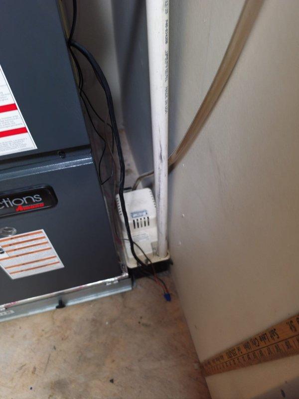 Completed full air conditioning system installation including Lennox ML13KC1-018 outdoor unit, CK40CT-18/24A-71 evaporator coil, and RDS communicating board 27A03. Installed new outdoor AC pad, flushed and reused existing lineset, performed custom sheet metal fabrication for indoor coil installation, and retained existing thermostat per specifications. System was charged to manufacturer specifications, tested with digital manifold gauges confirming proper refrigerant pressures and system operation, and enrolled in Green Shield maintenance program upon completion.