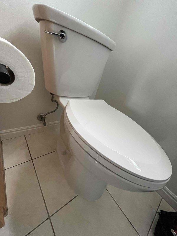 Responded to service call for continuously running toilet in upstairs bathroom of residential property. Upon inspection, diagnosed faulty fill valve causing constant water flow into tank. Replaced defective fill valve assembly with new unit, adjusted water level settings, and tested flush mechanism for proper operation. Verified toilet no longer running and all components functioning correctly upon completion.
