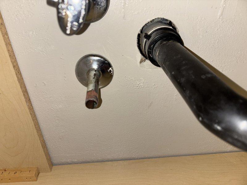 Responded to service call for continuously running toilet and leaky bathroom sink faucet. Repaired 20-year-old toilet by replacing worn internal flush valve components and flapper assembly to eliminate constant running condition. Replaced existing bathroom sink faucet with customer-provided single-handle brushed nickel fixture, including installation of new supply lines and proper sealing of deck plate. Both fixtures tested and verified operational with no leaks upon completion.