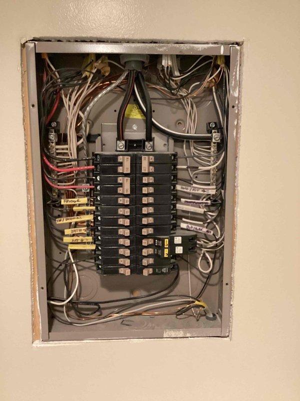 Completed routine electrical maintenance inspection as part of recurring membership service. Performed comprehensive evaluation of residential electrical panel, verifying proper circuit breaker operation, connections, and wire terminations, and inspected exterior weatherproof GFCI outlet for proper function and protection. All electrical components found to be operating within normal parameters with no safety concerns identified.