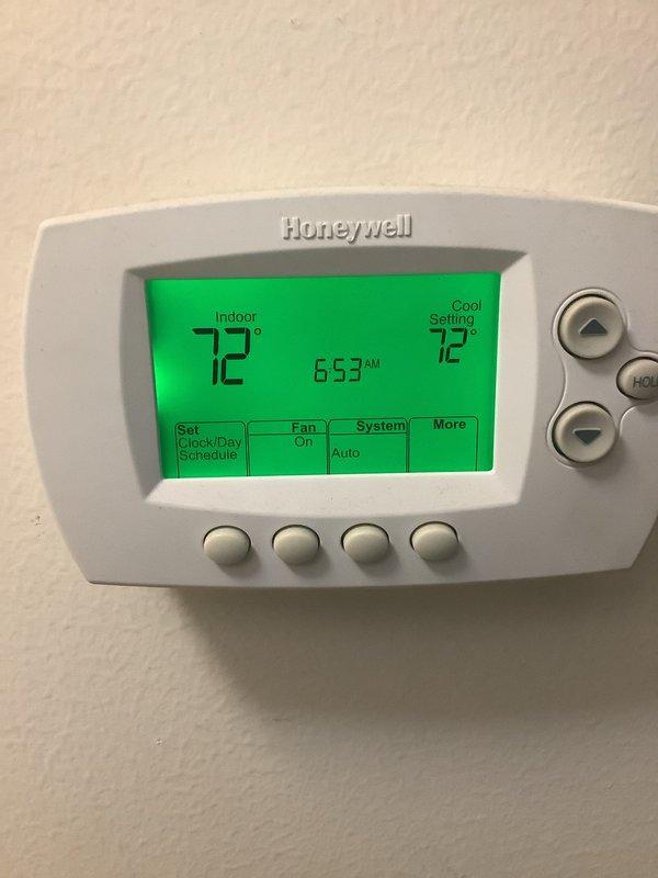 Completed scheduled cooling maintenance for membership plan holder. Performed comprehensive system inspection of outdoor condensing unit located in side yard and indoor furnace equipment in basement. Verified thermostat operation and calibration, confirming proper temperature control and system cycling. Conducted temperature differential measurements using digital testing equipment to assess cooling performance and efficiency. System operating within normal parameters at time of service.
