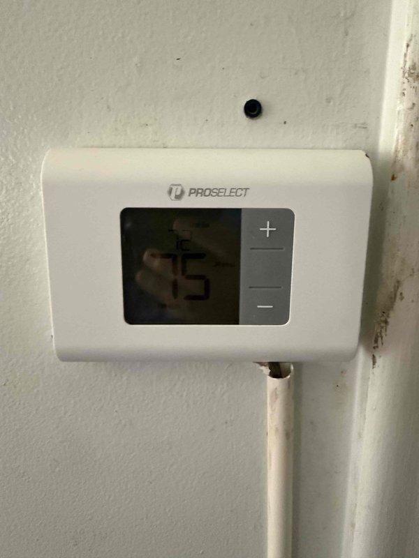 Completed Green Shield cooling maintenance on single HVAC system with ground-level AC unit and basement furnace. Performed standard preventive maintenance procedures including system inspection, temperature verification at thermostat (set to 75°F), and diagnostic measurements using calibrated testing equipment. All components operating within normal parameters with no issues identified.