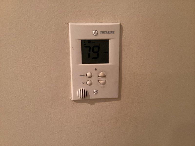Responded to no-heat call for 15-year-old upstairs furnace unit. Upon arrival, verified Totaline thermostat displaying error code E 16hs with temperature reading of 79°F. Performed diagnostic evaluation of heating system including visual inspection of indoor furnace components and outdoor condenser unit. Tested thermostat functionality, checked mode and fan settings, and verified proper communication between thermostat and HVAC equipment. Inspected outdoor unit showing normal weathering consistent with age, confirmed proper mounting on concrete pad, and assessed overall system condition. Identified cause of no-heat condition and presented repair options to homeowner for approval prior to proceeding with necessary corrections to restore heating operation to upstairs zone.