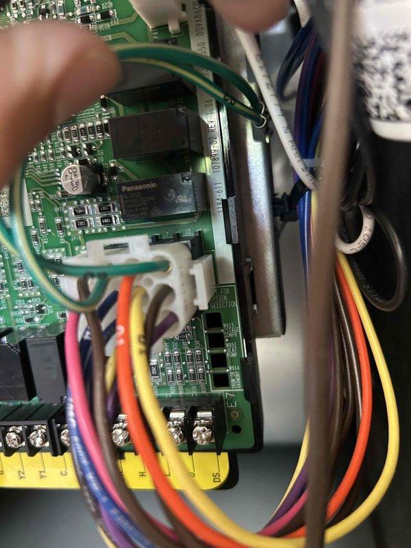 Responded to service callback on newly installed Lennox AC system displaying Alarm ID 163 "Service Urgent" error for refrigerant detection system control fault. Upon arrival, confirmed thermostat alert indicating equipment condition preventing system operation. Accessed control board and inspected refrigerant detection system components, wiring connections, and PCB assembly for potential installation-related issues. Verified all wire terminations at terminal blocks, checked sensor connections, and evaluated control board for proper communication with refrigerant monitoring system. Cleared alarm code and cycled system to verify proper operation and confirm resolution of refrigerant detection fault.