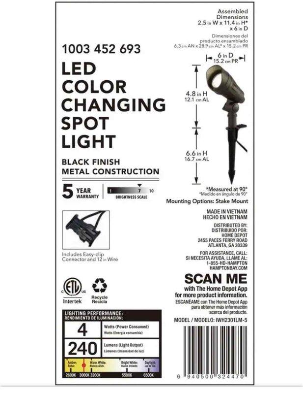 Provided estimate for low voltage LED lighting installation on exterior staircase and sidewalk pathway. Assessed site conditions including recently updated home wiring system and evaluated placement requirements for LED color-changing spotlight fixtures with stake mount options along walkway and stair-mounted lighting for enhanced safety and visibility.