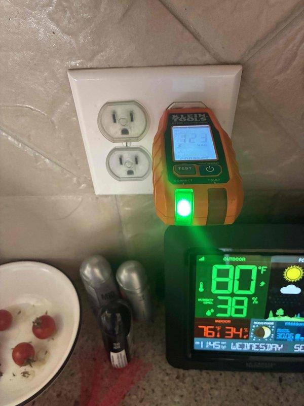 Completed annual electrical maintenance inspection as part of membership service. Performed comprehensive safety assessment of electrical system including testing of outlets, verification of proper grounding, and inspection of exterior electrical meter and service connections. Tested GFCI protection, measured voltage levels, and verified proper operation of all accessible electrical components. All electrical systems found to be functioning within normal parameters with no safety concerns identified at time of inspection.