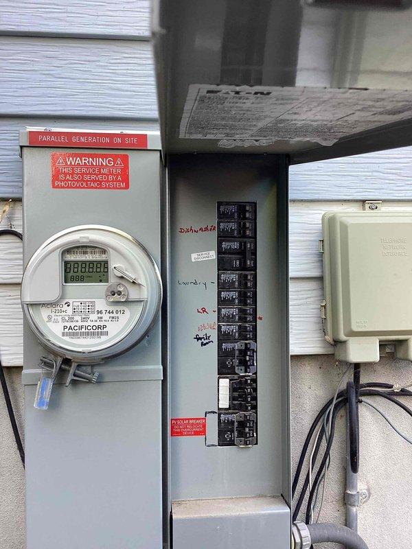 Completed annual electrical maintenance inspection as part of membership plan, including comprehensive evaluation of main electrical panel, circuit breakers, and meter installation. Installed complete home surge protection system at main service panel to protect residence from voltage spikes and power surges. Verified proper operation of photovoltaic system integration with utility meter, confirmed all circuit breakers functioning correctly, and ensured all electrical connections were secure and up to code.