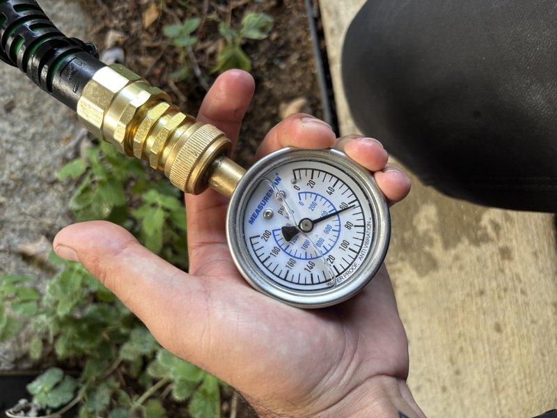 Responded to reported leak in basement water softener unit approximately 5-6 years old. Upon inspection, identified structural integrity issue with upper tank assembly failing to hold together properly despite recent filter replacement. Performed diagnostic assessment and pressure testing of system. Technician will return to complete repairs and replace filters.